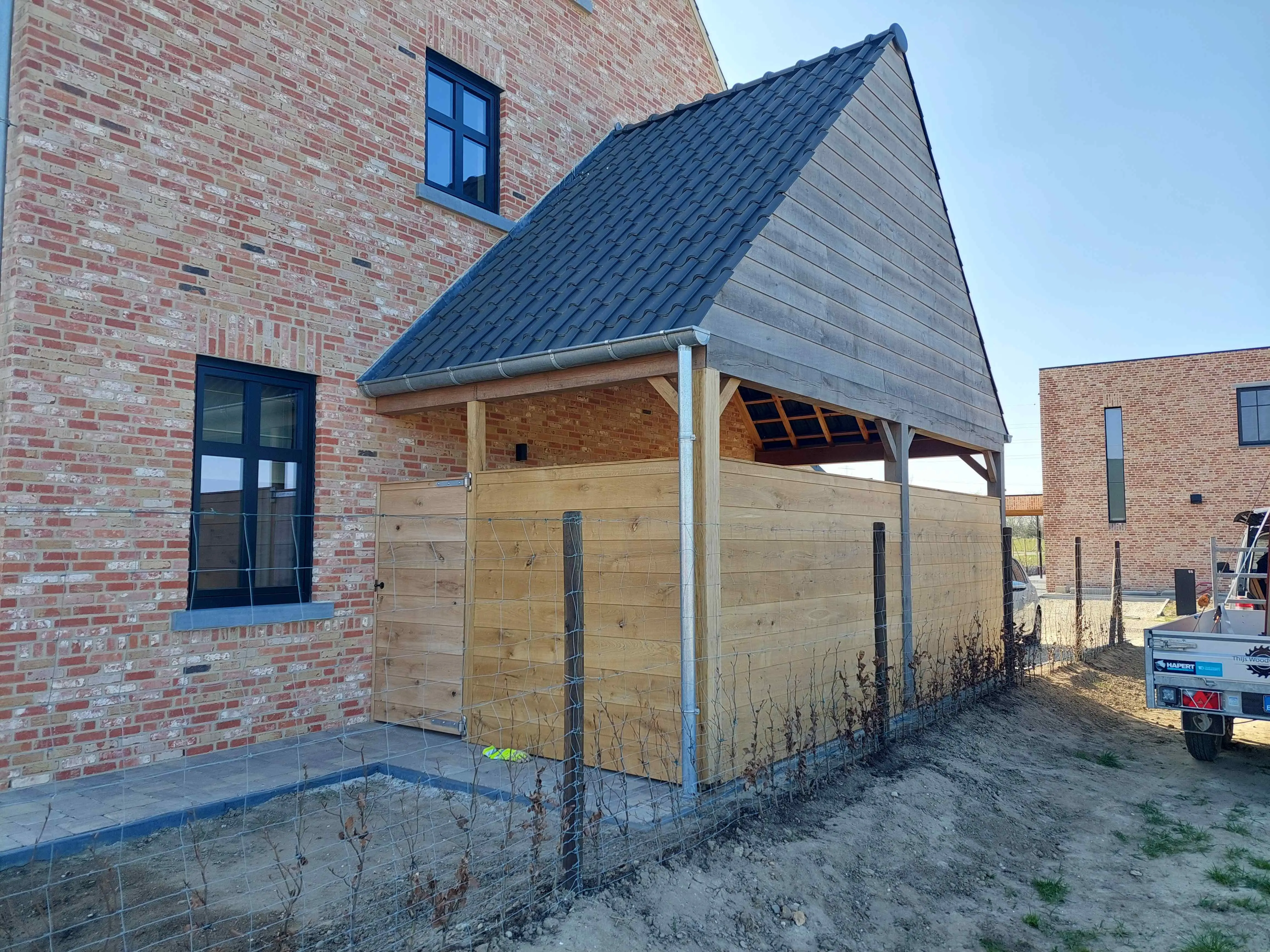 Beplanken van carport