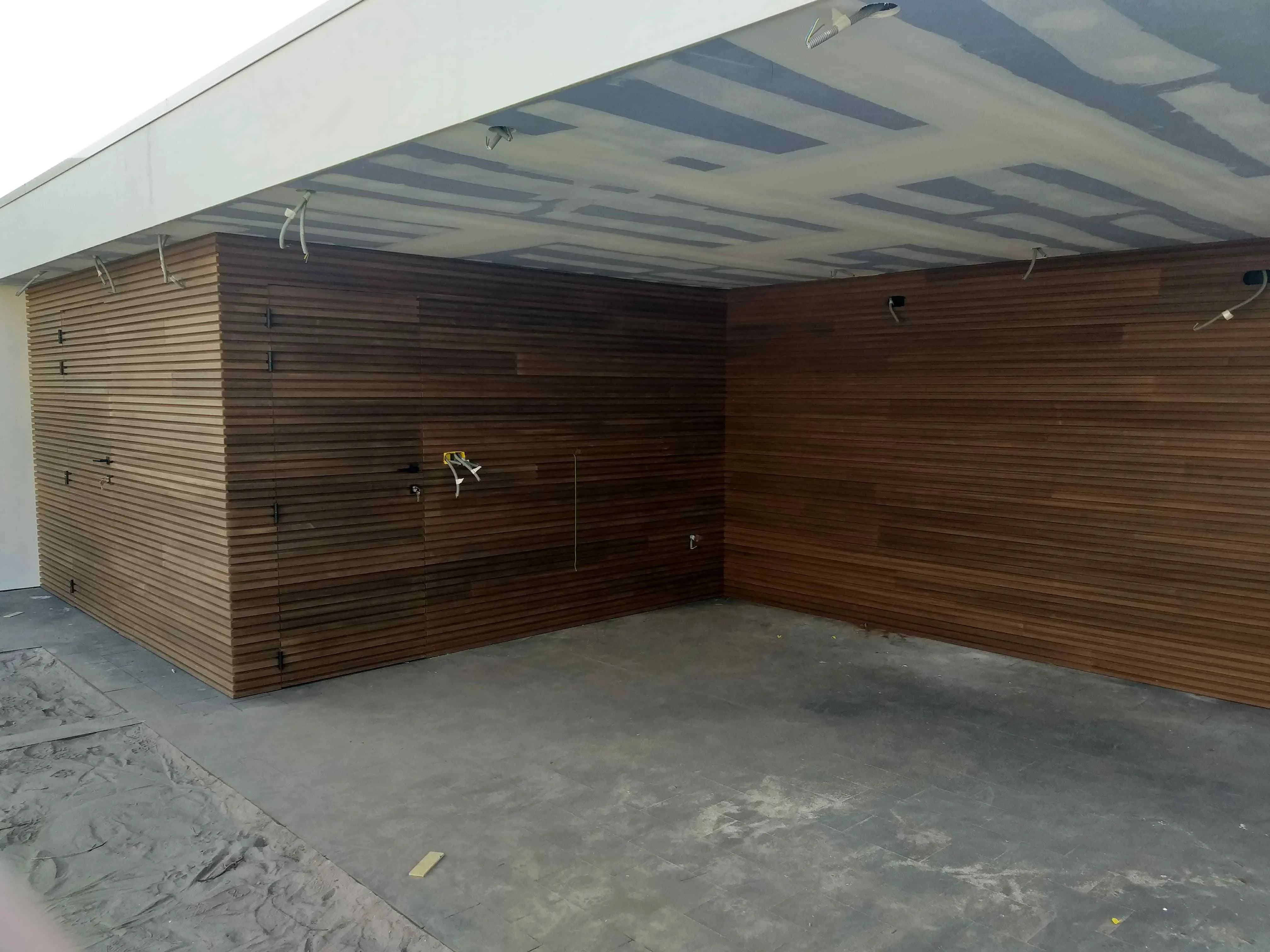 gevelbekleding met thermowood ayous 